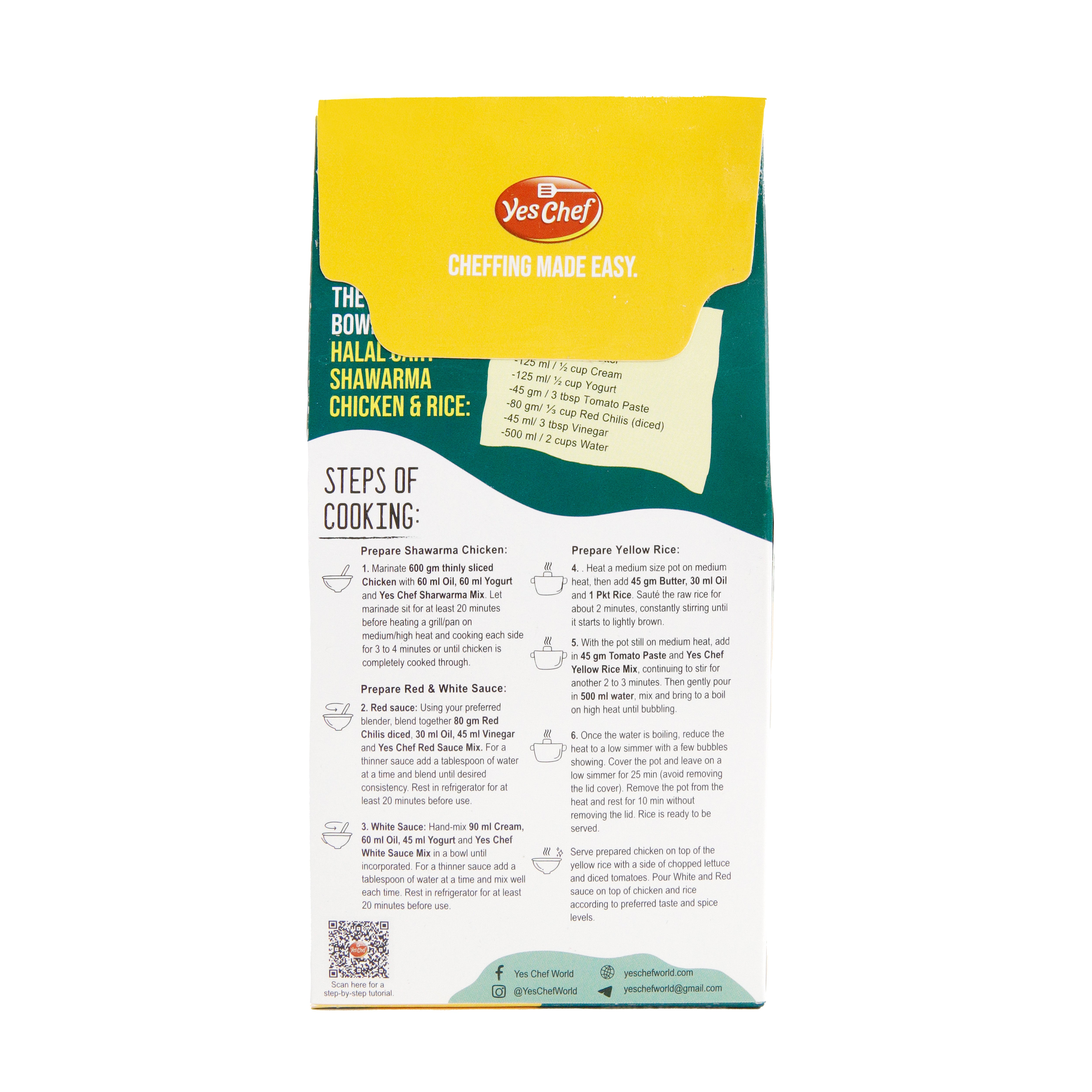 Halal Cart Shawarma Chicken & Rice (includes Rice) NYC Style