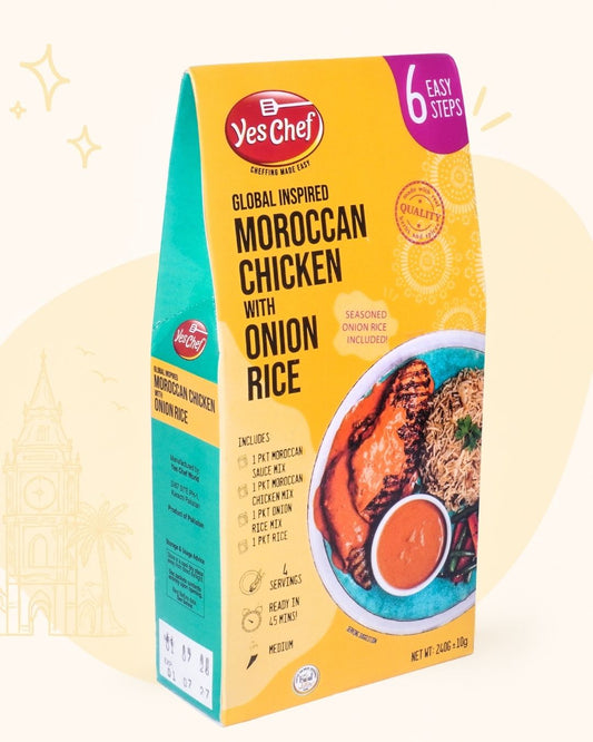 Moroccan Chicken with Onion Rice (includes Seasoned Onion Rice)